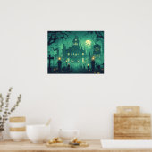 Spukhaus im Mondlicht Poster (Küche)