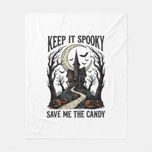 Spukhaus-Shirt Vintage-Halloween-Gravur Ar Fleecedecke