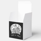Spukhaus und Fledermäuse Halloween Geschenkschachtel (Geöffnet)