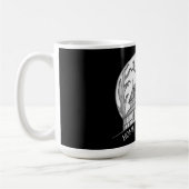Spukhaus und Fledermäuse Halloween Kaffeetasse (Links)