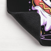 Spukhund Lustiger Geist Hotdog Halloween Mousepad (Ecke)