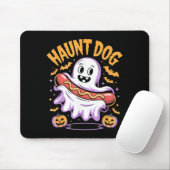 Spukhund Lustiger Geist Hotdog Halloween Mousepad (Mit Mouse)