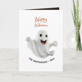 Spukig süßer Halloween-Geist Karte