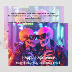 🌈🎃Spukige & atemberaubende LGBT-Karte Einladung