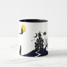 Spukige Geisterhaus-Kaffeetasse