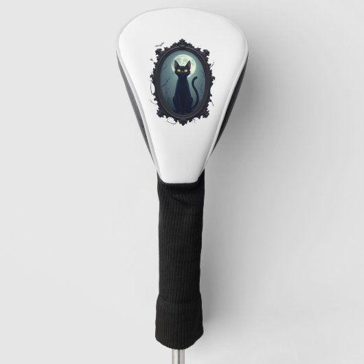Spukkatze Spiegel Golf Headcover (Vorderseite)