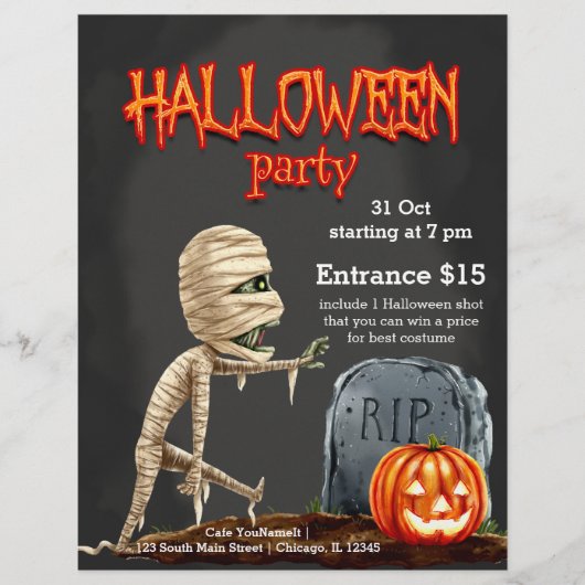 Spuknacht Flyer (Vorne)