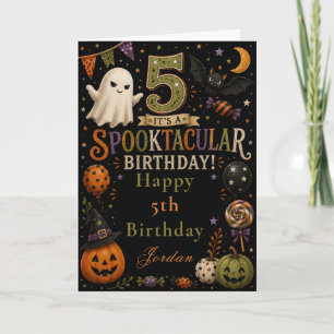 Spuktastische Geburtstagskarte zum 5. Geburtstag Karte