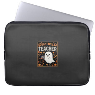 Spuktastischer Lehrer Halloween-Geist-Design_1 Laptopschutzhülle
