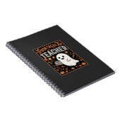 Spuktastischer Lehrer Halloween-Geist-Design_1 Notizblock (Rechte Seite)