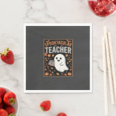 Spuktastischer Lehrer Halloween-Geist-Design_1 Serviette (Beispiel)