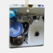 Spülbecken Keramikornament (Rechts)