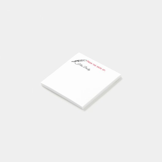 Spule - vom Schreibtisch der Gewohnheit Post-it Klebezettel (angewinkelt)