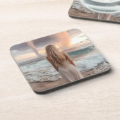 Spulen der Wasserläufe Getränkeuntersetzer (Linke Seite)