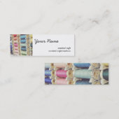 Spulen des Fadens Mini Visitenkarte (Vorne/Hinten)