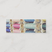 Spulen des Fadens Mini Visitenkarte (Rückseite)