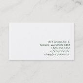 Spulen-Mäher Visitenkarte (Rückseite)