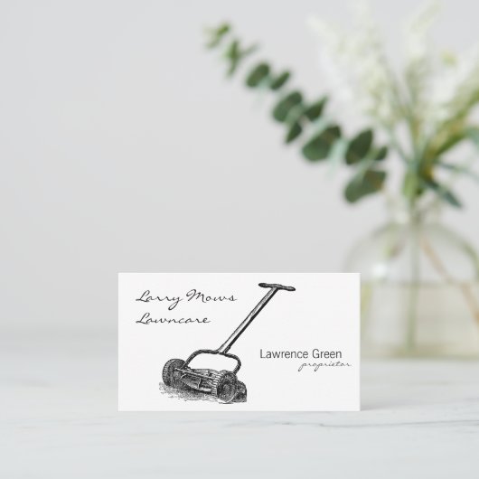 Spulen-Mäher Visitenkarte (Stehend Vorderseite)