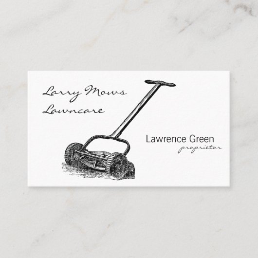 Spulen-Mäher Visitenkarte (Vorderseite)