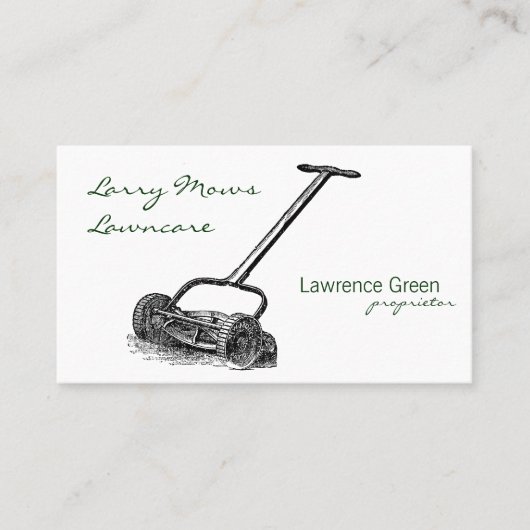 Spulen-Mäher Visitenkarte (Vorderseite)