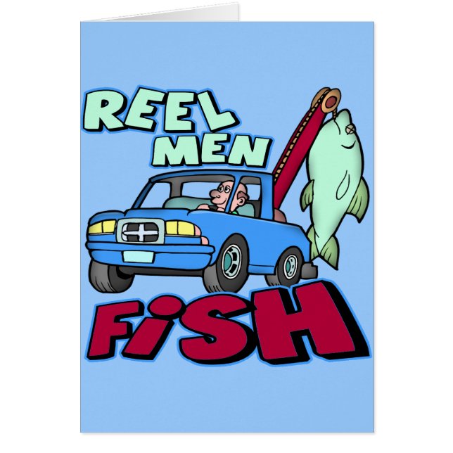Spulen-Mann-Fisch-Fischen-T - Shirt-Geschenke (Vorne)