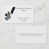 Spulen-und Tinten-Visitenkarte Visitenkarte (Vorne/Hinten)