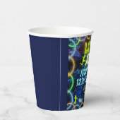 Spulen wir Trampolin Party Neon Green Glow Pappbecher (Rechts)