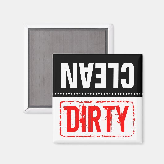 Spülmagnete | Saubere oder schmutzige Geschirr Magnet (Vorderseite/Rückseite)