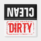 Spülmagnete | Saubere oder schmutzige Geschirr Magnet (Vorne)