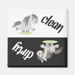 Spülmaschinen-Magnet: Pony-Nüsse Magnet