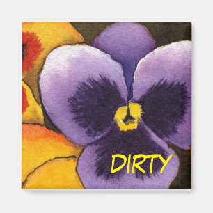 SPÜLMASCHINEN-Status-Magnet "des Pansy-#1" Magnet