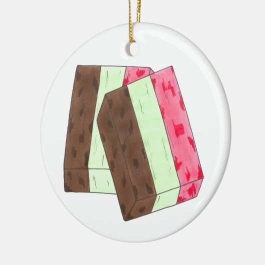 Spumoni Italienisch Gelato Ice Cream Dessert Spumo Keramik Ornament (Links)