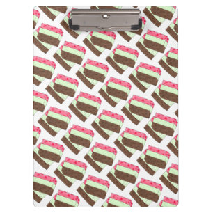 Spumoni Italienisch Gelato Ice Cream Dessert Spumo Klemmbrett