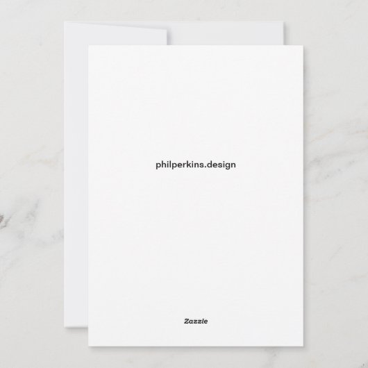 Spun Abstrakt Feiertagskarte (Rückseite)