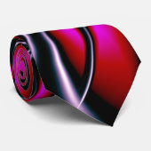 Spun Silver Fine Abstrakt Fraktal Art Krawatte (Gerollt)