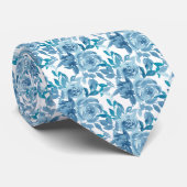Spun Sugar & Skydiver Blue Wedding Keepake Neck T Krawatte (Gerollt)