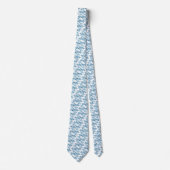 Spun Sugar & Skydiver Blue Wedding Keepake Neck T Krawatte (Vorderseite)