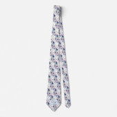 Spun Sugar & Skydiver Blue Wedding Keepake Neck T Krawatte (Vorderseite)