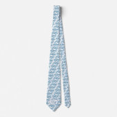 Spun Sugar & Skydiver Blue Wedding Keepake Neck T Krawatte (Vorderseite)
