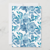 Spun Sugar & Skydiver Blue Wedding Probe Einladung (Rückseite)