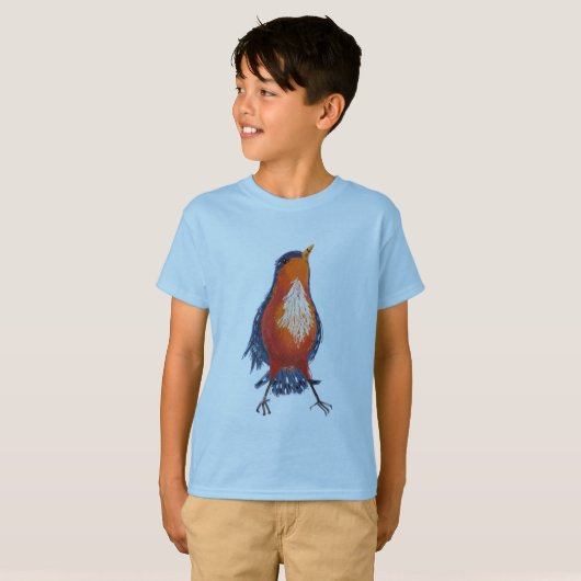 Spunkiger Vogel in Shirt (Vorne ganz)