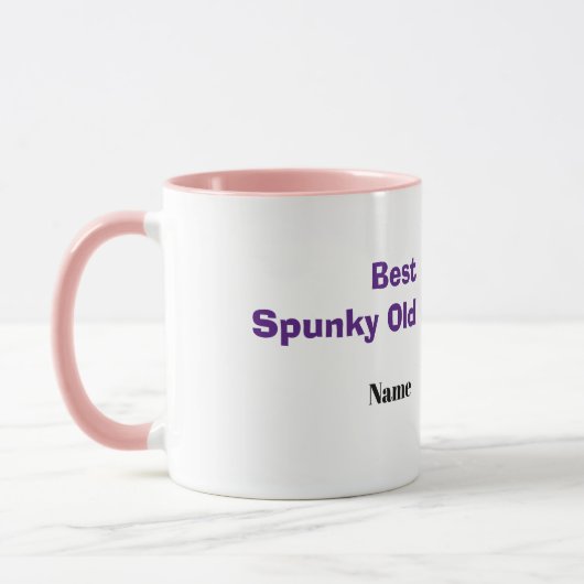 Spunky Ältere Tasse am ganzen Tag (Links)