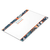 Spunky Blue & Orange Personalisiert Notepad Notizblock (angewinkelt)