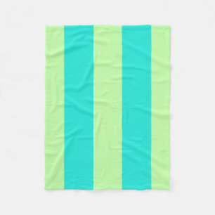 Spunky Blue und Green Stripes für FUN!!! Fleecedecke