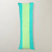 Spunky Blue und Green Stripes für FUN!!! Seitenschläferkissen (Vorderseite Vertikal)