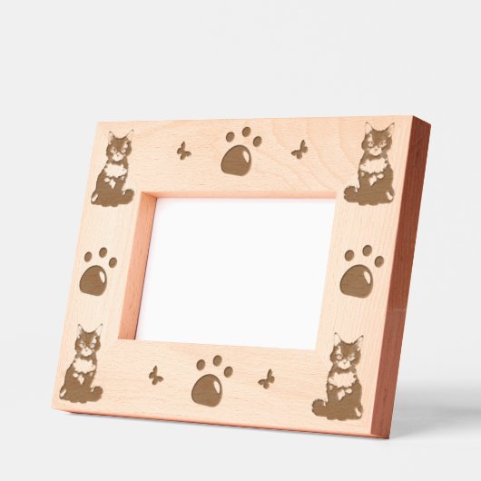 Spunky Cats Laser Etted Picture Frame Geätzte Rahmen (Links)