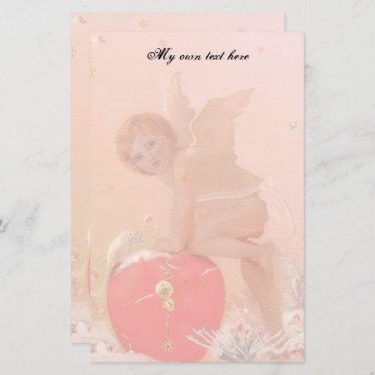 Spunky Cupid Briefpapier (Vorne/Hinten)