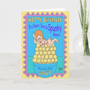 SPUNKY FRAMAN Birthday Card Karte