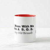 Spunky Old Broad (S.O.B.) Tasse (Zentrum)
