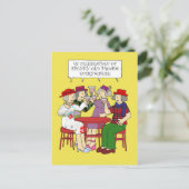 Spunky Old Broads Monat Februar Cartoon Ladys Postkarte (Stehend Vorderseite)